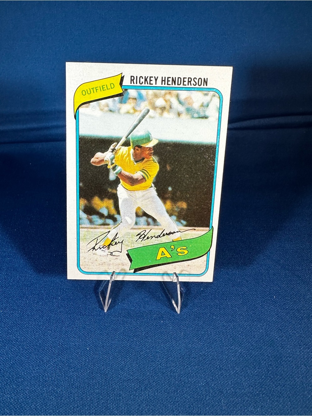 Rickey Henderson Rookie Card #482 Oakland A's Baseball Card